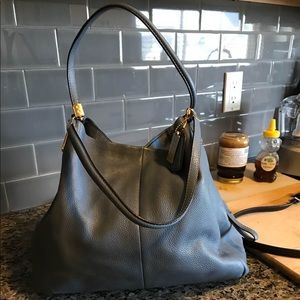 All leather Coach handbag and wallet.